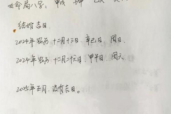 女命结婚择吉：如何选择良辰吉日幸福成婚