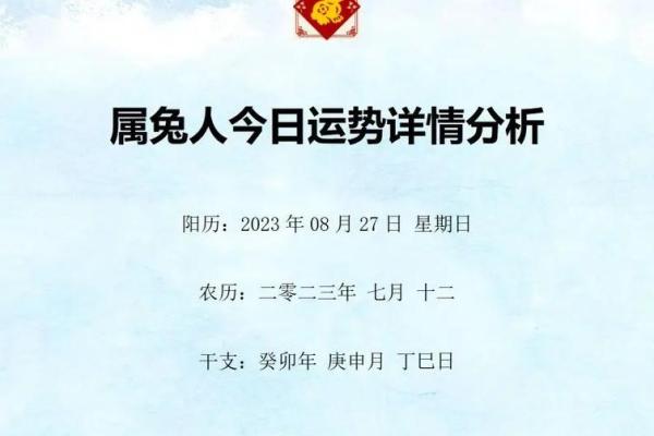 2023年属兔人的命理分析与生活指南：开启你的幸运之旅！