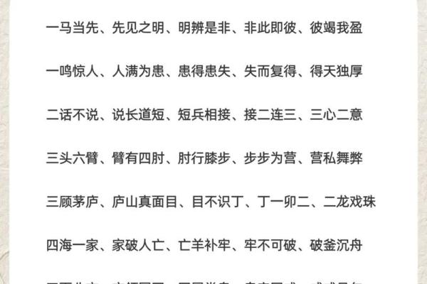 探寻中华文化精髓：命与观的成语大全