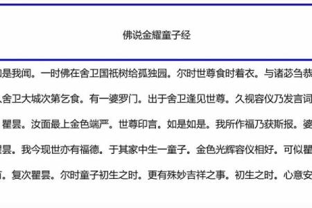 童子命者修行之道：念佛经的智慧与启示