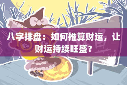 八字排盘：如何推算财运，让财运持续旺盛？