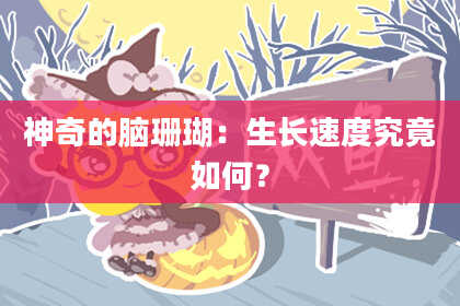 神奇的脑珊瑚：生长速度究竟如何？